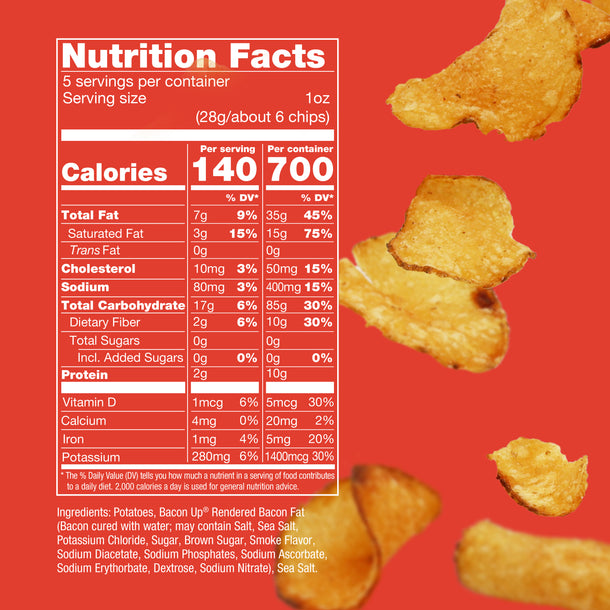 Bacon Up Handmade Potato Chips by Rusty's Chips